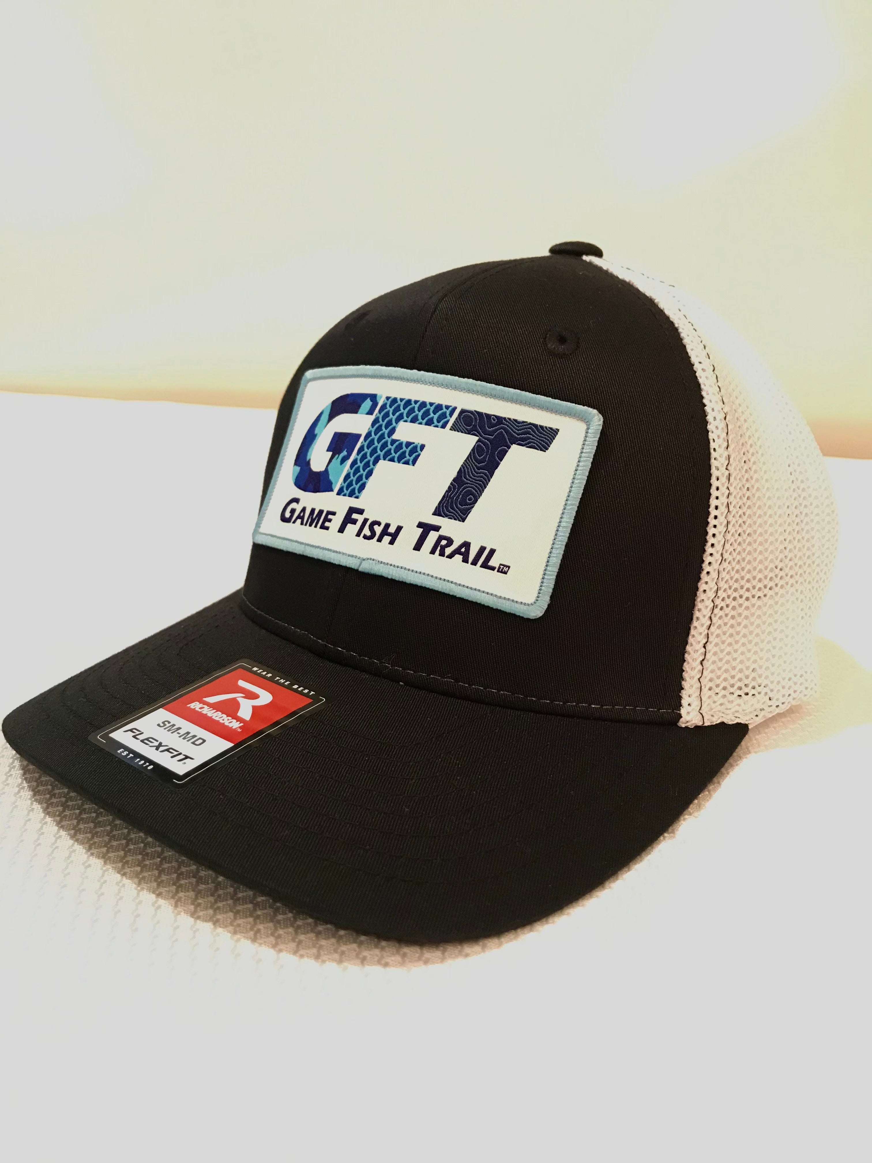 GFT Logo - Richardson R-Flex Trucker hat - Dark Orange / Khaki – Game Fish  Trail